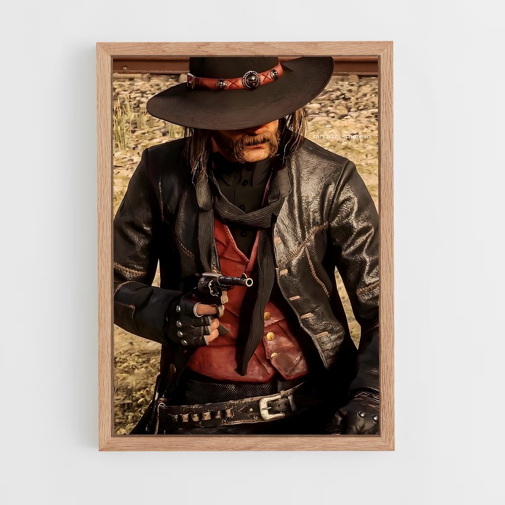 Poster L'Esprit Cowboy – affiche Red Dead Redemption (vue 4)
